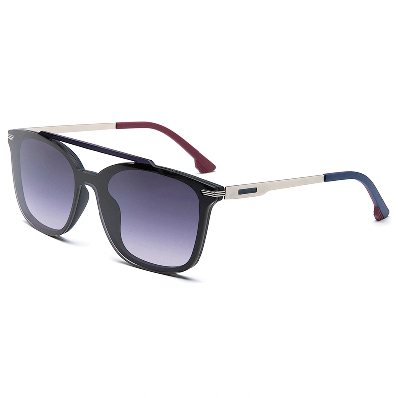 polarized mirror lens double bridge glasses frmes TR90 sunglasses for men