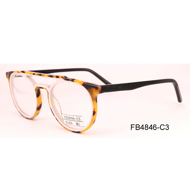 FB4846 Wholesales reading glasses acetate material optic eyeglasses frame