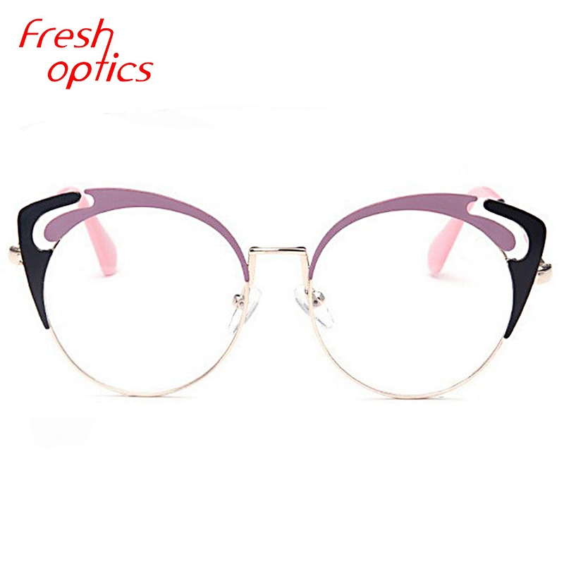 Colorful cat eye glasses metal designer CE optical eyeglasses frames for women