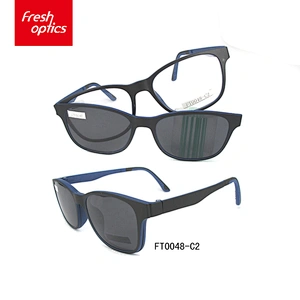 FT0048 Colorful Ultem Clip On Sun Glasses Mens Fashion