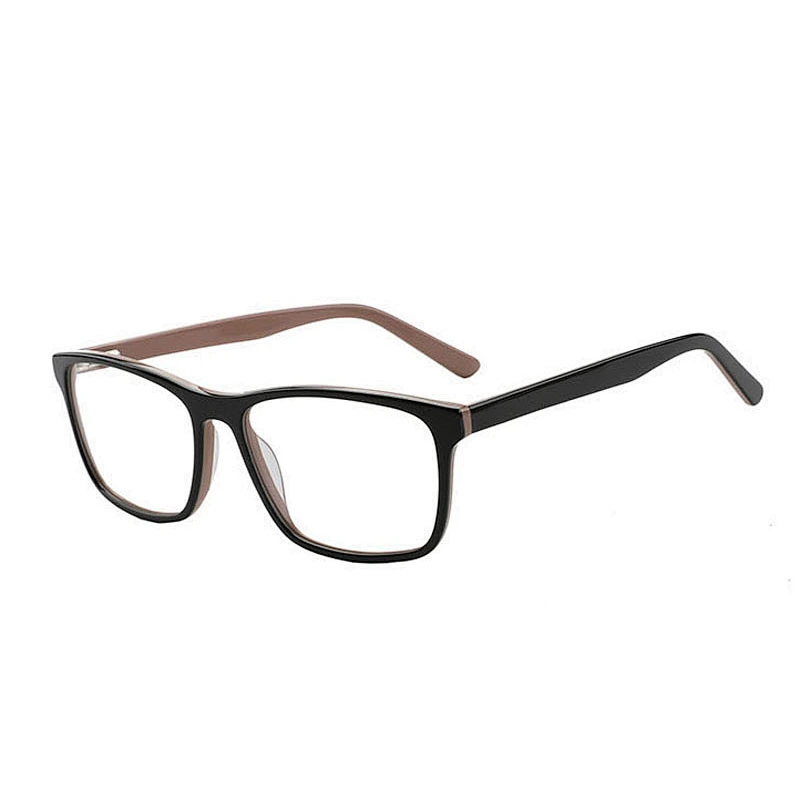 LG075 Wholesale Wood Grain Design Acetate Eyewear Frames For Unisex Ready goods