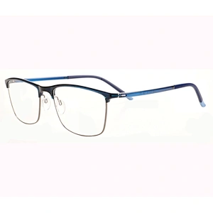 Fashionable half frame eyeglasses