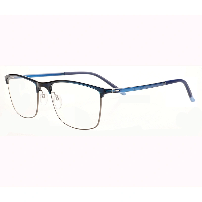 Fashionable half frame eyeglasses
