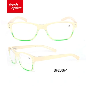 SF2006 Attractive price new type cheap round reading glasses with led lights