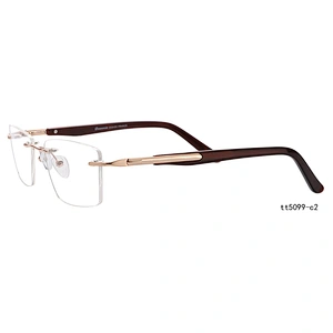 Men spectacle frame eyeglasses rimless frames glasses optical eyewear