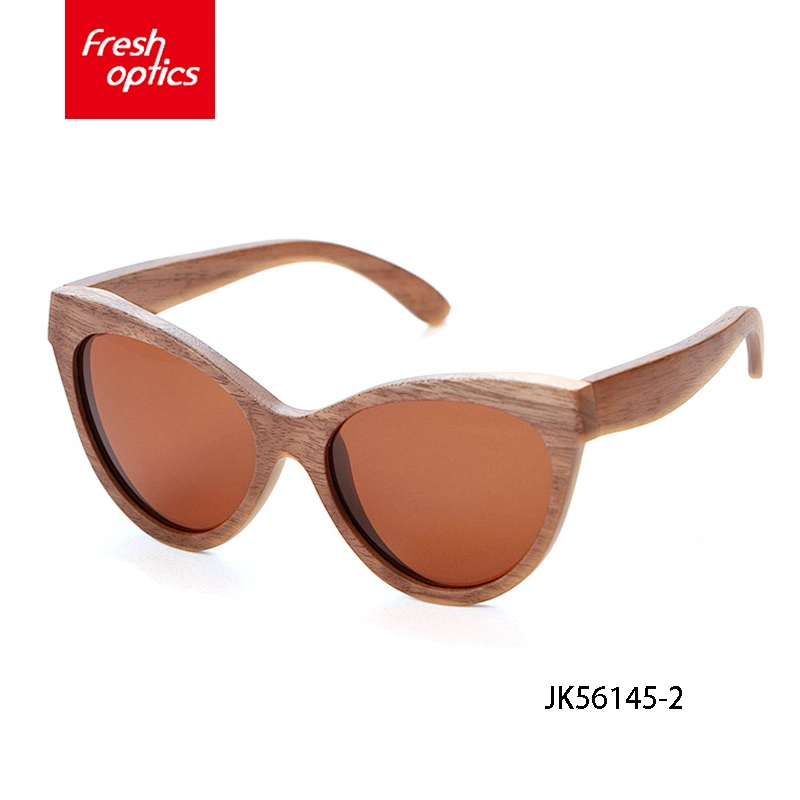 JK56145 Cheap price kids bamboo sunglasses wood eyewear