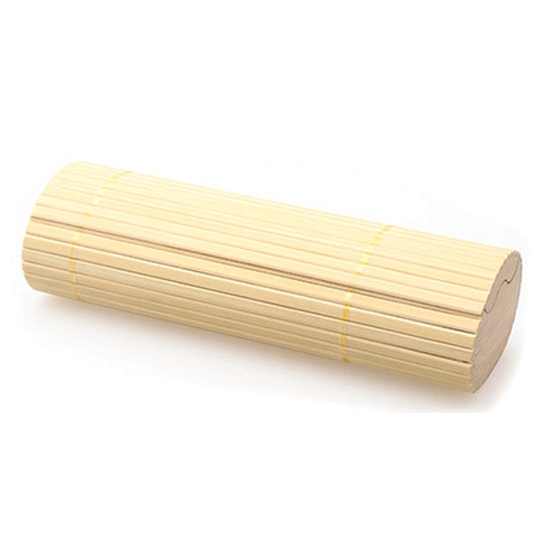 Environmental protection fashion oval wooden bamboo sunglasses case with custom logo