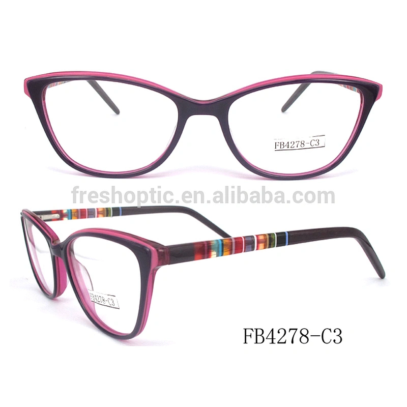 FB4278 Wholesale acetate frames luxury eye glasses with spring hinge