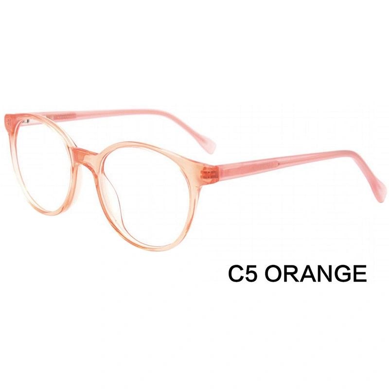 2020 China factory retro pink acetate optical eyeglasses for kids