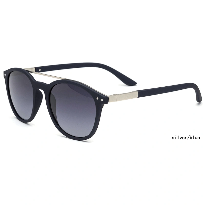Hot sell high quality TR 90 sun glasses UV400 polarized double bridge sunglasses for men