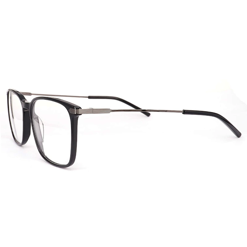 FB5525 Simple and generous spectacle frames special metal temple nice acetate eyeglasses