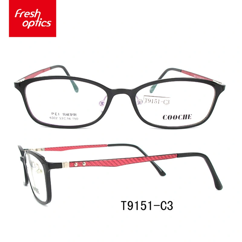 T9151 anti chemical sports memory tr90 eyewear plastic frame optical
