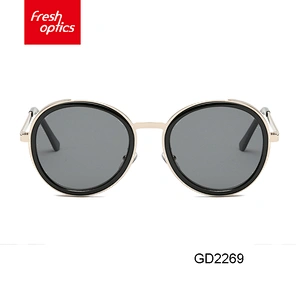 GD2269 Professional manufacture italian wrap sunglasses round men