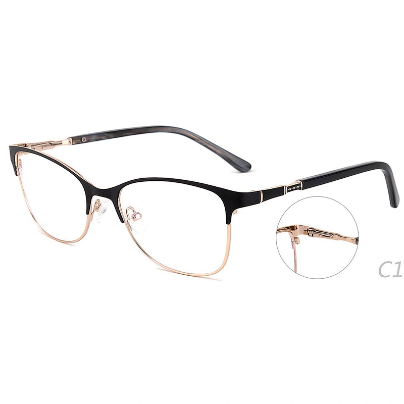 Factory wholesale popular ready stock metal optical frames eyewear