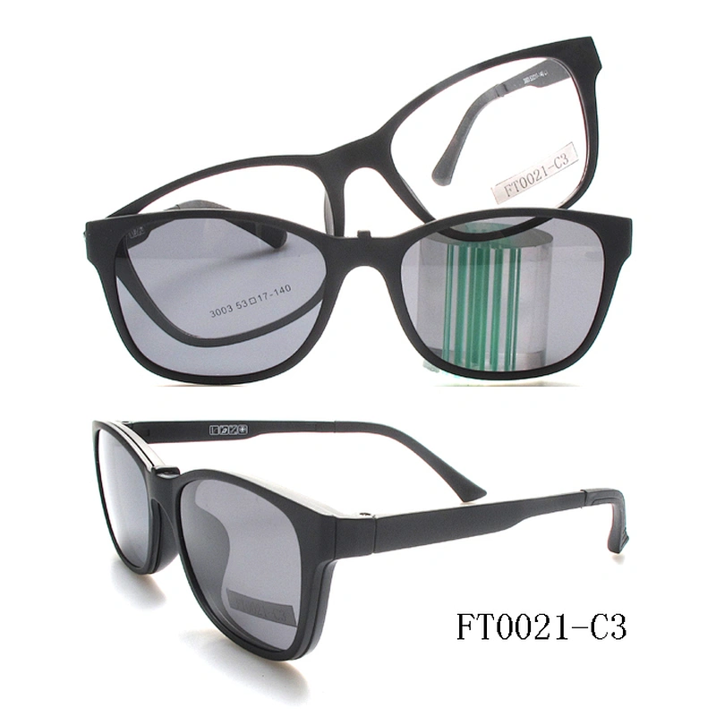 TR90 clip-on sunglasses in stock polarized lenses