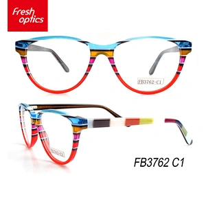 FB3762 Acetate dazzle colour trend eyewear frames for youth, unisex acetate optical frames