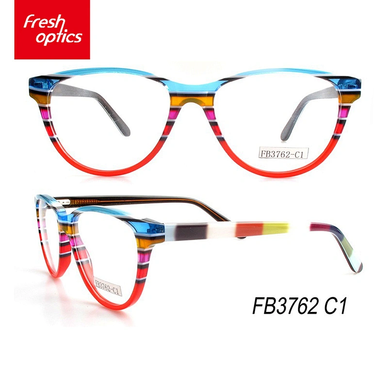 FB3762 Acetate dazzle colour trend eyewear frames for youth, unisex acetate optical frames