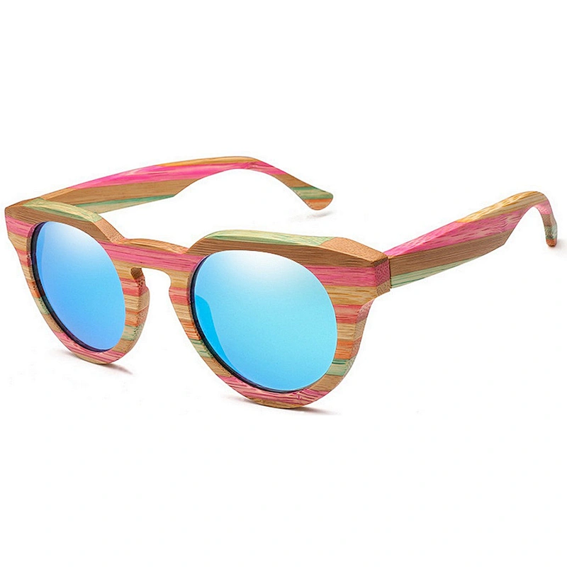 Custom hand made printed fashionable polarized sun glasses Eco-friendly bamboo sunglasses
