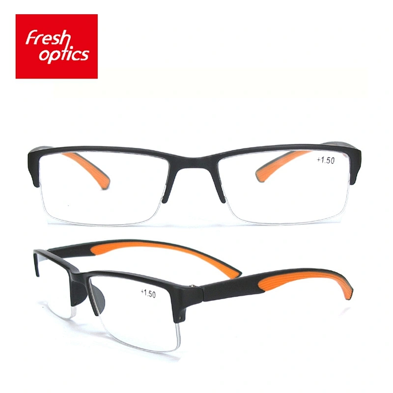 RD - 131 Factory Direct Plastic Half - Rim Fashion Reading Glasses For Men