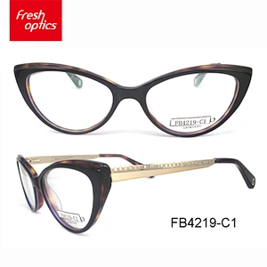 FB4219 New fashion acetate frames fashion plain glasses all face shape match