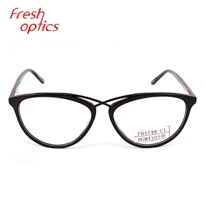 FB4748 Wholesale latest trendy acetate optical spectacles frames for ladies