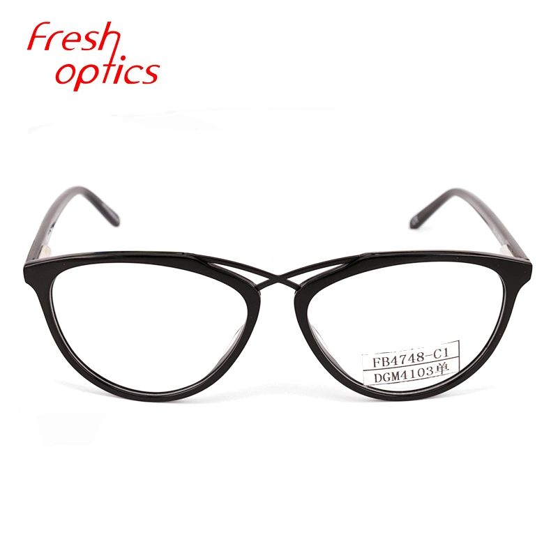 FB4748 Wholesale latest trendy acetate optical spectacles frames for ladies