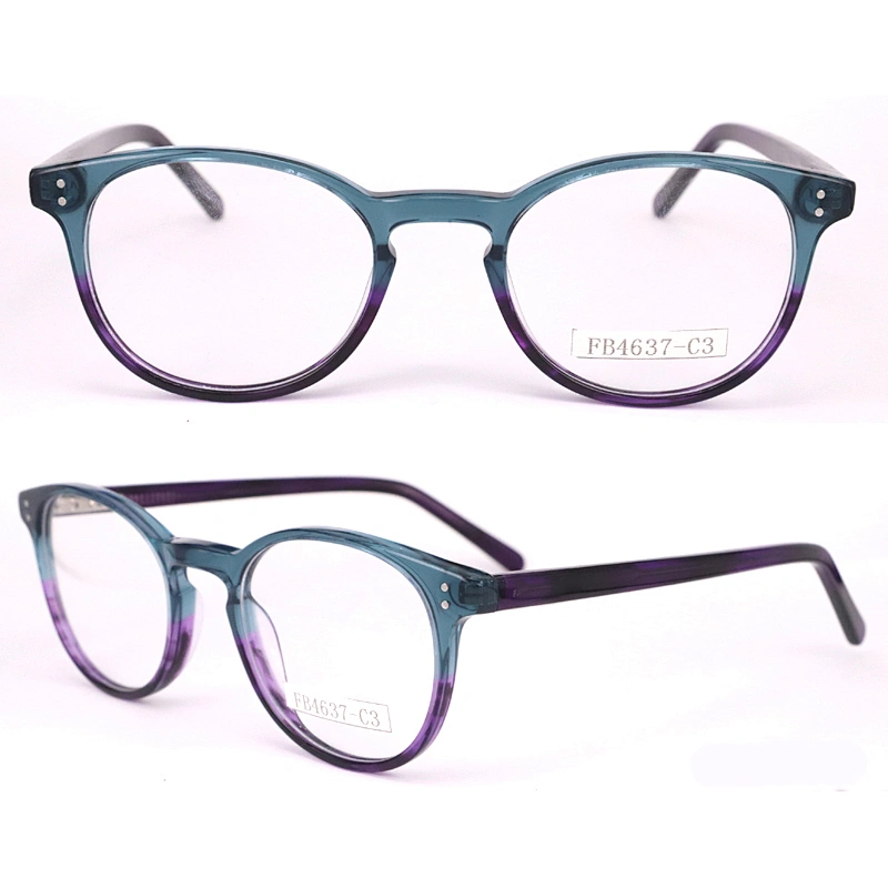 FB4637  Wholesale acetate modern stripe korean optical frames