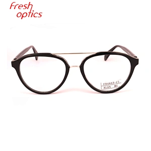 FB4843 Manufacturer logo reading glasses China acetate frame optics eye glasses