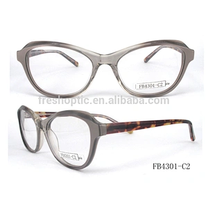 FB4301 Wholesale acetate frames luxury authentic eyeglasses frames brand design eyewear