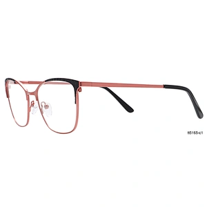 Designer fashion stainless steel eyewear gold metal eyeglass optical frames