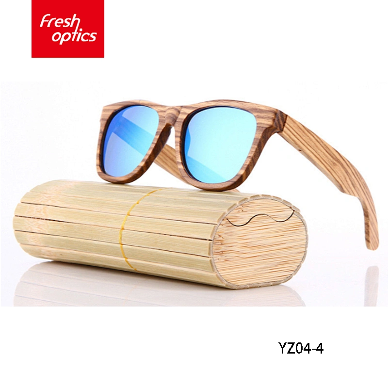 YZ04 China Wooden Sunglasses Custom Zebra Wood Frame Sunglasses With for Men