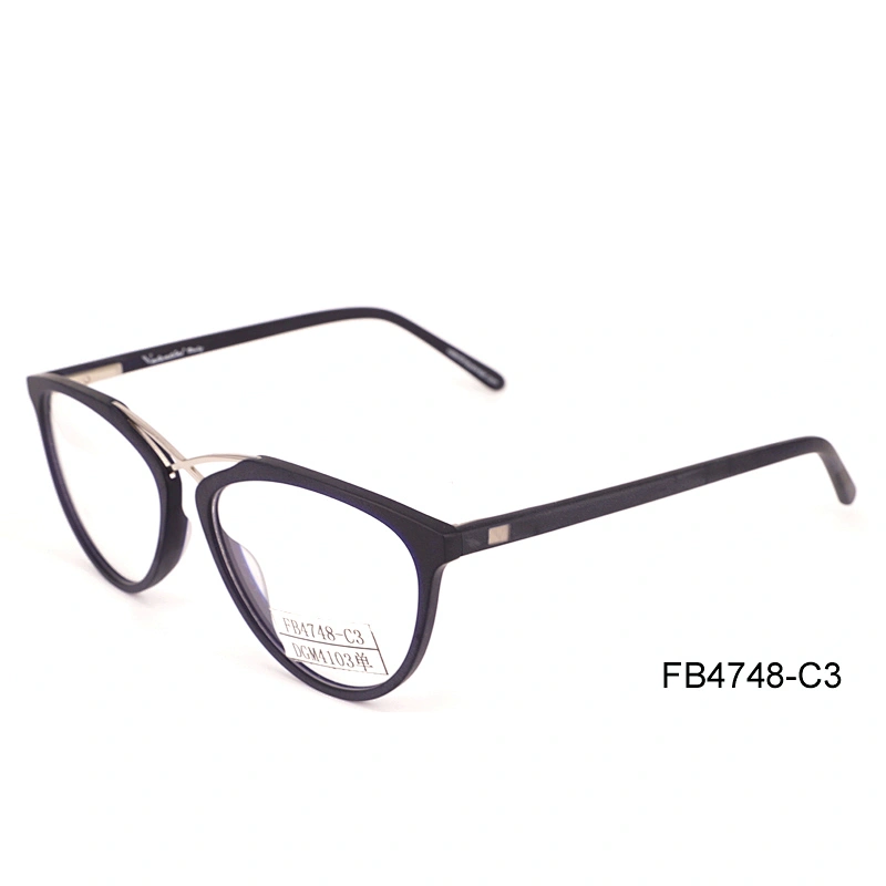FB4748 Wholesale latest trendy acetate optical spectacles frames for ladies