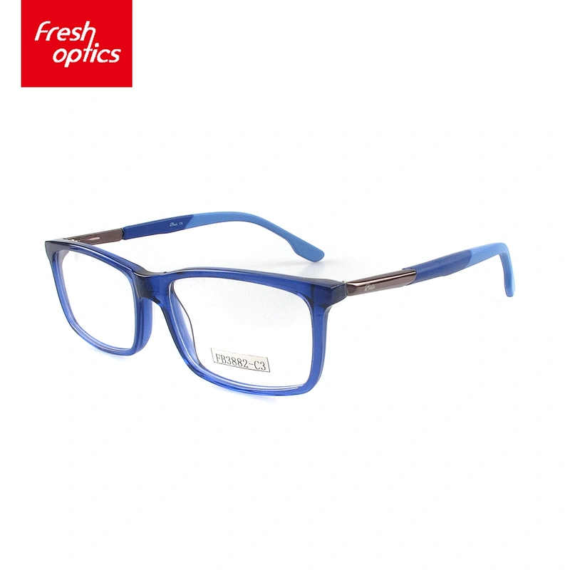 FB3882 Latest Acetate Eye Glasses Frame With High - Grade Temple