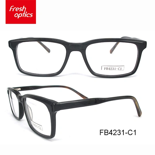 FB4231 Hot sell acetate frames fashion big lens plain glasses