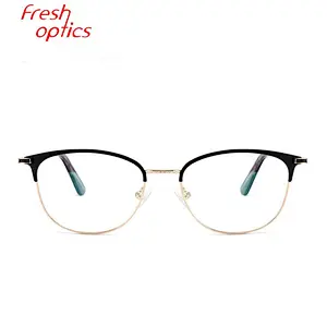 Latest new model round metal optical eyeglasses frames ready stock