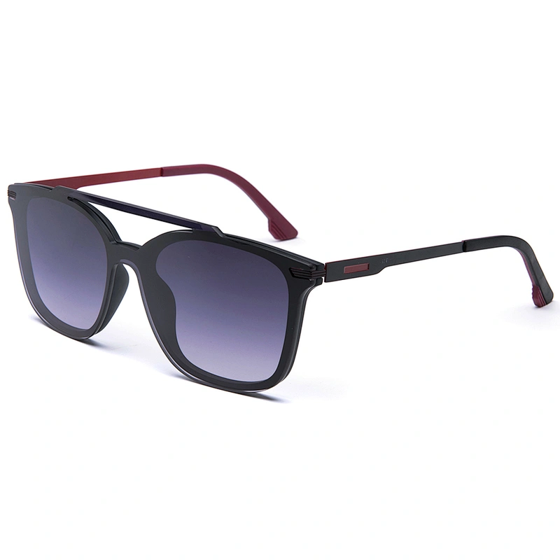polarized mirror lens double bridge glasses frmes TR90 sunglasses for men