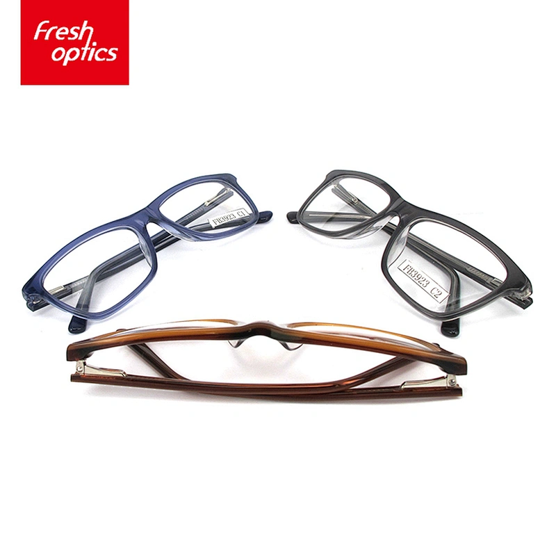 FB3923 Wholesale Unisex Design Pure Color Acetate Eyeglasses