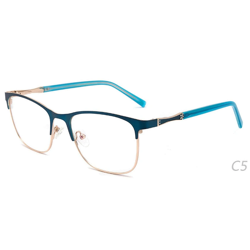 China latest spectacle women's optical glasses ready stock frames