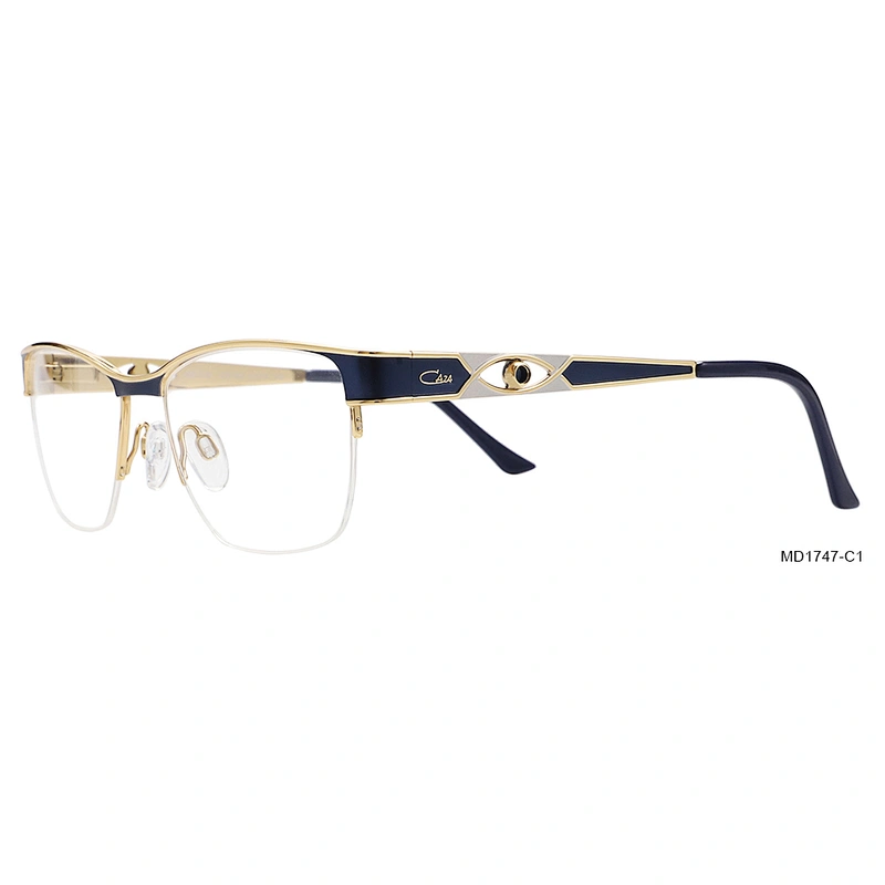 American fashion brand german half rim specs model optical eyeglasses frames