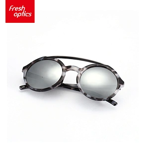 6P010 Promotional Black And White Fashion Plastic Sunglasses For Women