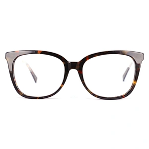 FB5478 Factory direct sell glasses frame wide temple metal optical frames acetate spectacle frames