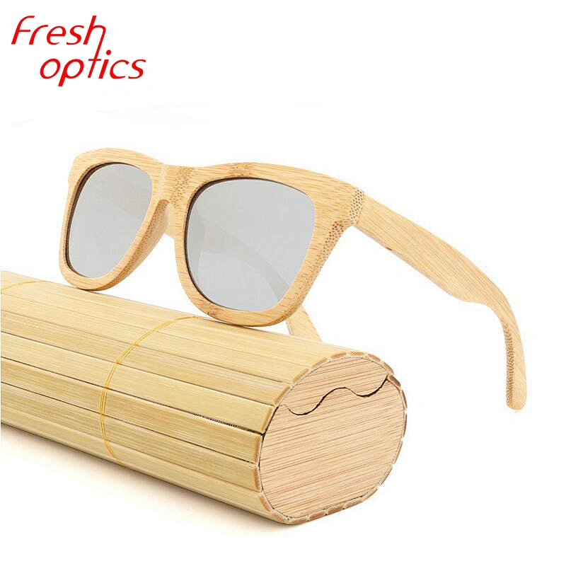 Bamboo sunglasses custom wood polarized UV400 lenses sun glasses for sale