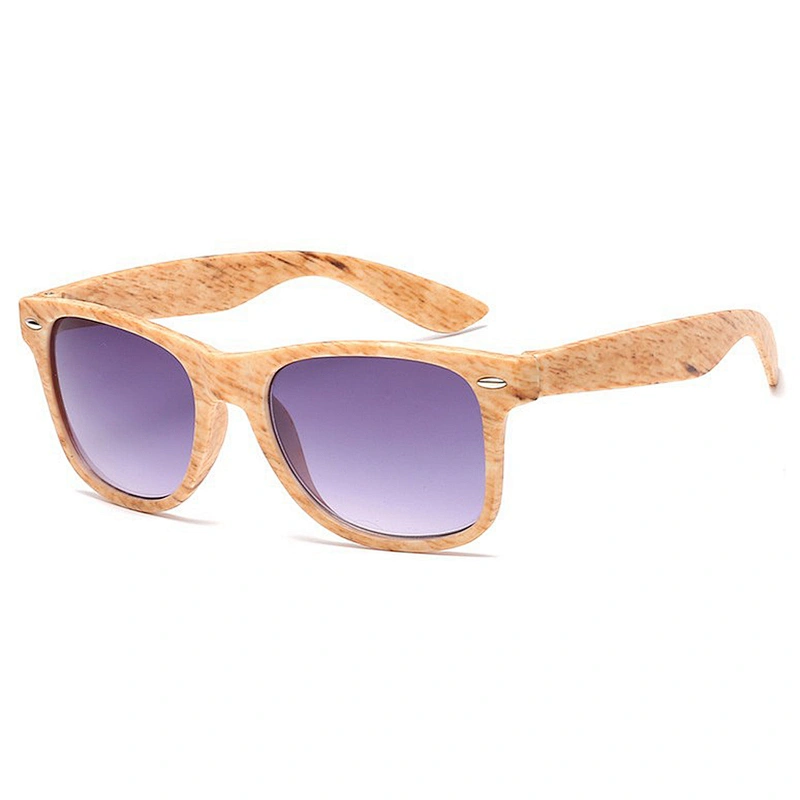 Fashion Sun glasses Style and PC Frame Material sunglasses wood grain sun glasses