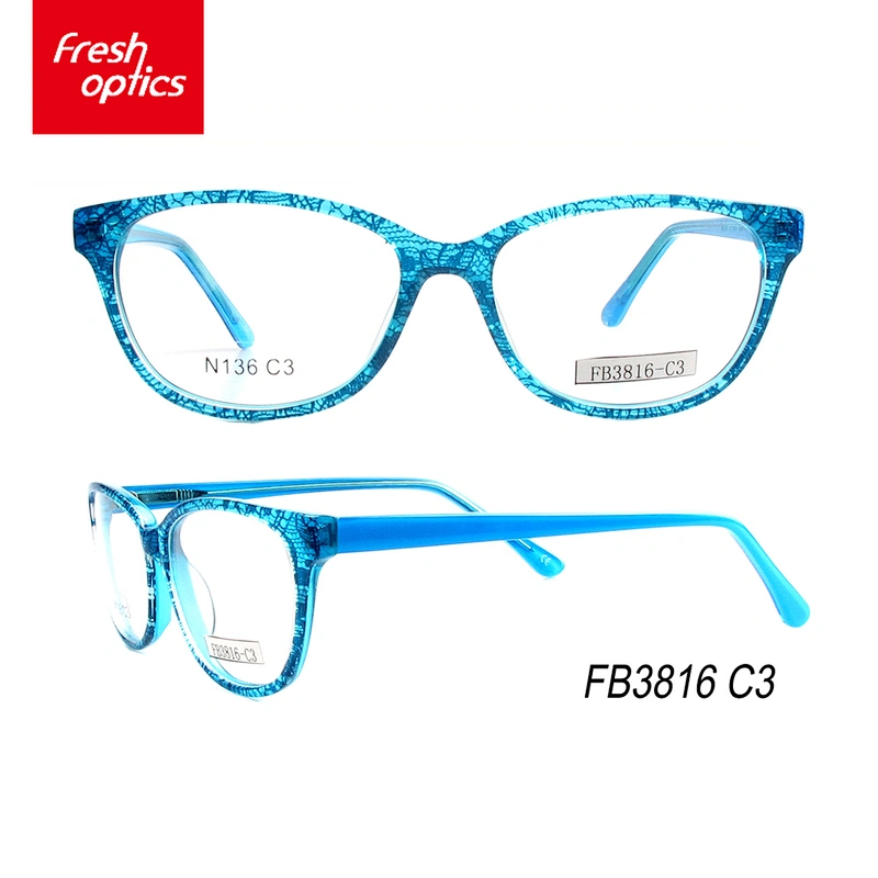 FB3816 Latest Acetate optical frames,Euro Fashion Eyewear Optical Frames