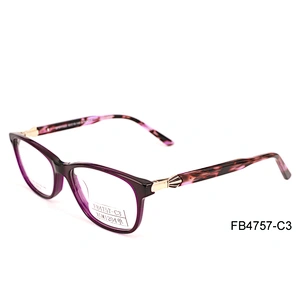 FB4757 Acetate frame optical eyeglass stocks low price eyewear ready goods