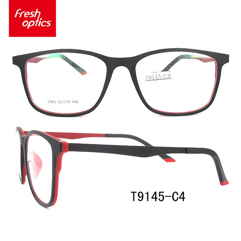 T9145 High quality flexible plastic retro eye wear optical frame for women
