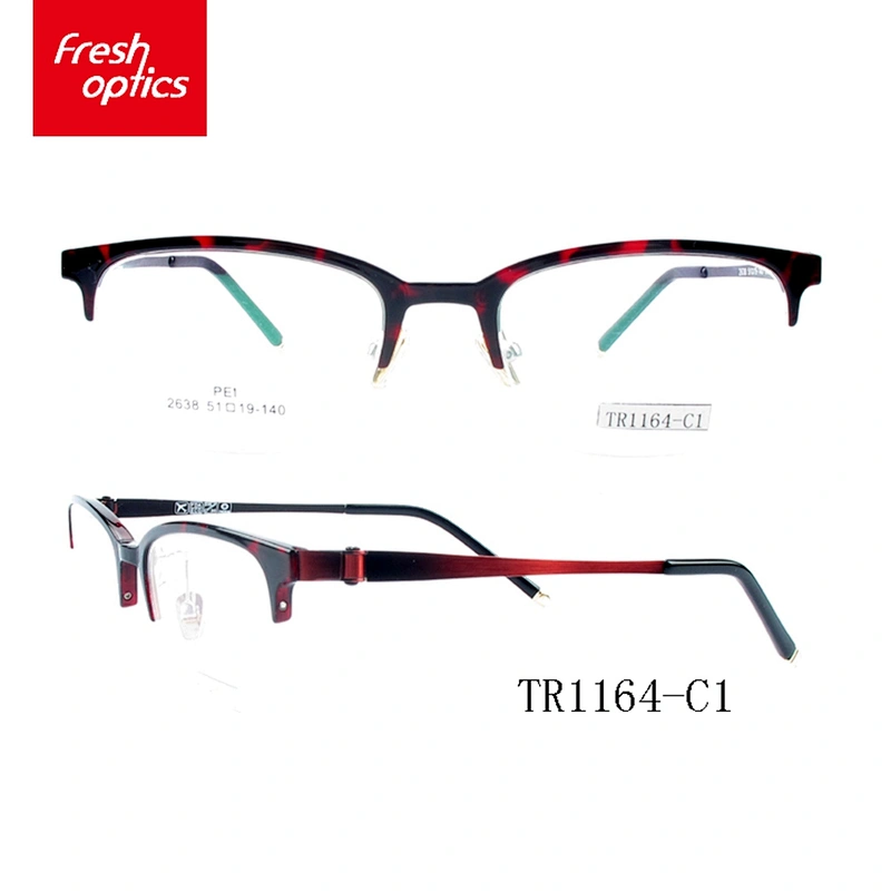 TR1164 51MM Dazzle colour tr90 optical eyewear with Half - Rim
