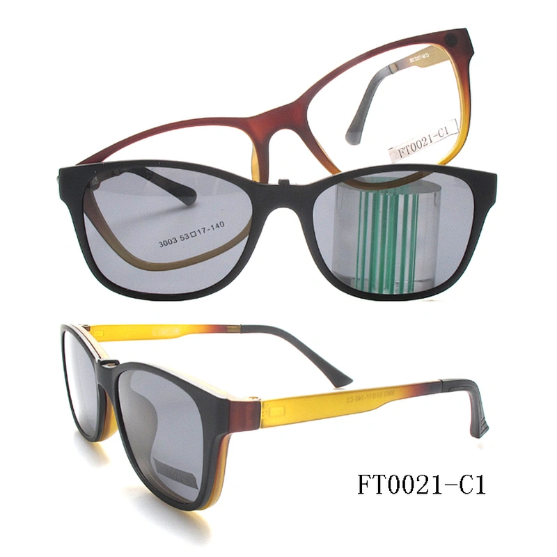 TR90 clip-on sunglasses in stock polarized lenses