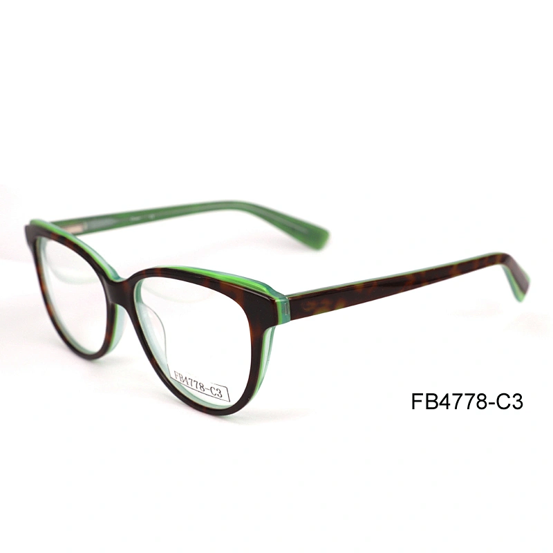 FB4778 Acetate lamination stripe color fashionable euramerican optical frames women style