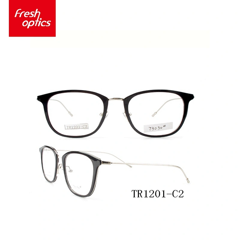 TR1201 TR90 Metal Temple Cool Eyewear Frames With Nose Pad